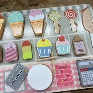 Wooden Classics Kids Ice Cream Shop Playset,